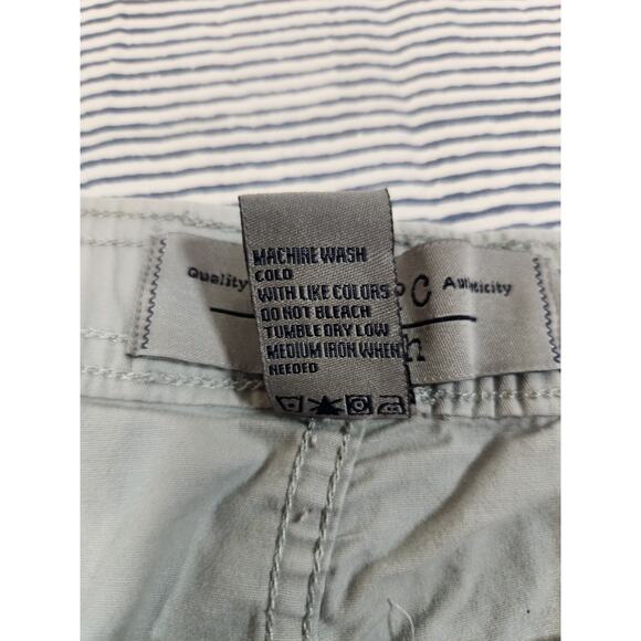 Paper Denim & Cloth Large $75 Khaki Cotton Stretch Drawstring Pull-On‎ 6" Shorts - Picture 8 of 11